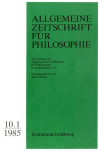 Allgemeine Zeitschrift für Philosophie (AZP)