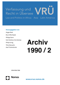 VRÜ Verfassung und Recht in Übersee