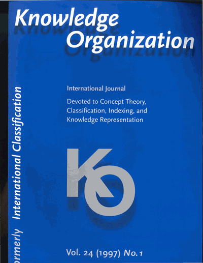 KO KNOWLEDGE ORGANIZATION