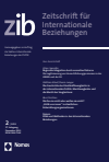 ZIB Zeitschrift für Internationale Beziehungen