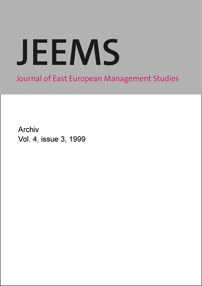 JEEMS Journal of East European Management Studies