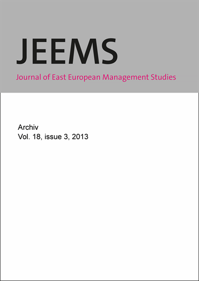 JEEMS Journal of East European Management Studies