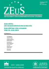 ZEuS Zeitschrift für Europarechtliche Studien