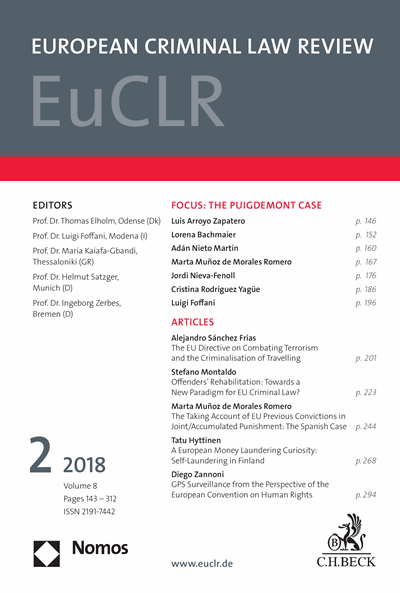 EuCLR European Criminal Law Review