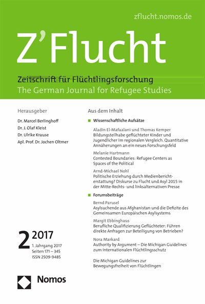Z'Flucht. Zeitschrift für Flucht- und Flüchtlingsforschung