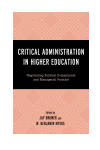 Jay Brower, W. Benjamin Myers - Critical Administration in Higher Education