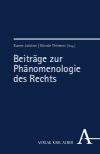 Karen Joisten, Nicole Thiemer - Beiträge zur Phänomenologie des Rechts