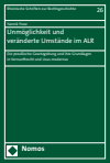 Yannik Frese - Unmöglichkeit und veränderte Umstände im ALR