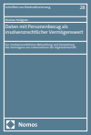 Nicolas Hodgson - Daten mit Personenbezug als insolvenzrechtlicher Vermögenswert