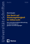 Merle Kämpfer - Das Recht auf Staatsangehörigkeit im Völkerrecht