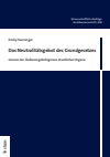 Emily Henninger - Das Neutralitätsgebot des Grundgesetzes