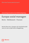  Bundesarbeitsgemeinschaft der Freien Wohlfahrtspflege (BAGFW) - Europa sozial managen