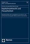 Christian Schröder, Rolf Sethe - Kapitalmarktrecht und Pressefreiheit