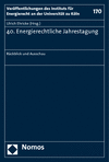 Ulrich Ehricke - 40. Energierechtliche Jahrestagung