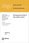Peter Eichhorn, Dorothea Greiling, H. Ian Macdonald - Entrepreneurship in the public sector