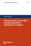 Franziska Höpcke - Funktionsmuster und -profile: Subnationalstaatliche Parlamente im Vergleich
