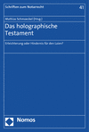 Mathias Schmoeckel - Das holographische Testament