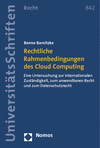 Benno Barnitzke - Rechtliche Rahmenbedingungen des Cloud Computing