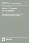 Maximilian Berenbrok - Risikomanagement im Aktienrecht