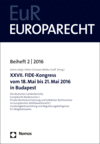 Armin Hatje, Peter-Christian Müller-Graff - XXVII. FIDE-Kongress vom 18. Mai bis 21. Mai 2016 in Budapest