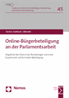 Britta Oertel, Carolin Kahlisch, Steffen Albrecht - Online-Bürgerbeteiligung an der Parlamentsarbeit