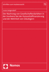 Lucas Lengersdorf - Der Nachrang von Gesellschafterdarlehen in der Insolvenz bei der Konsortialfinanzierung und der Mehrheit von Gläubigern