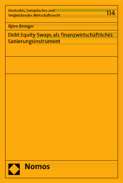 Debt Equity Swaps als finanzwirtschaftliches Sanierungsinstrument