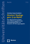 Christian Hower-Knobloch - Directors' Dealings gem. § 15a WpHG