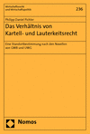 Philipp Daniel Pichler - Das Verhältnis von Kartell- und Lauterkeitsrecht