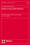 Christoph Fabian Birkendahl - Reform des GmbH-Rechts