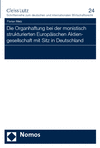 Florian Metz - Die Organhaftung bei der monistisch strukturierten Europäischen Aktiengesellschaft mit Sitz in Deutschland
