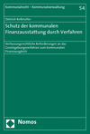 Dietrich Roßmüller - Schutz der kommunalen Finanzausstattung durch Verfahren