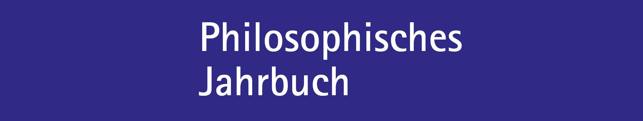 Philosophisches Jahrbuch Banner