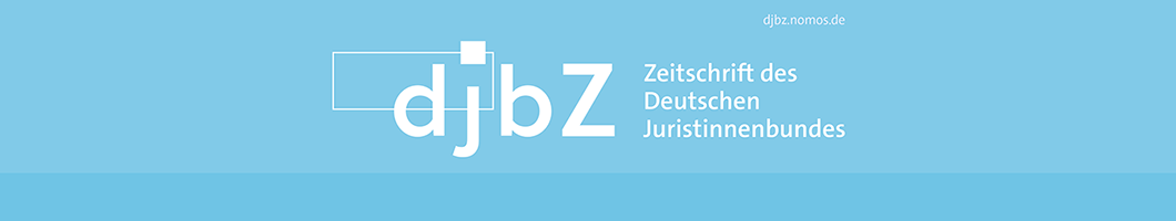 Zeitschrift des Deutschen Juristinnenbundes Banner